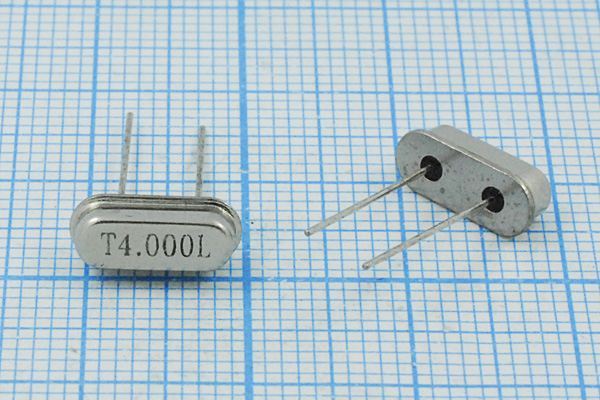Кварцевый резонатор 4 МГц - 4000 HC49S3 30 20 30/-40~85C S[FT] 1Г (T4.000L)