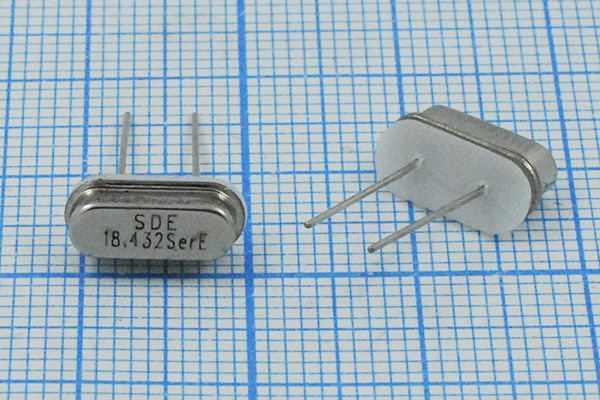 Кварцевый резонатор 18,432 МГц - 18432 HC49S3 S 10 30/-40~85C 49S[SDE] 1Г +IS