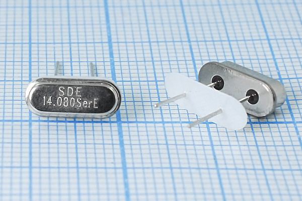 Кварцевый резонатор 14,08 МГц - 14080 HC49S3 S 10 30/-40~85C 49S[SDE] 1Г +IS