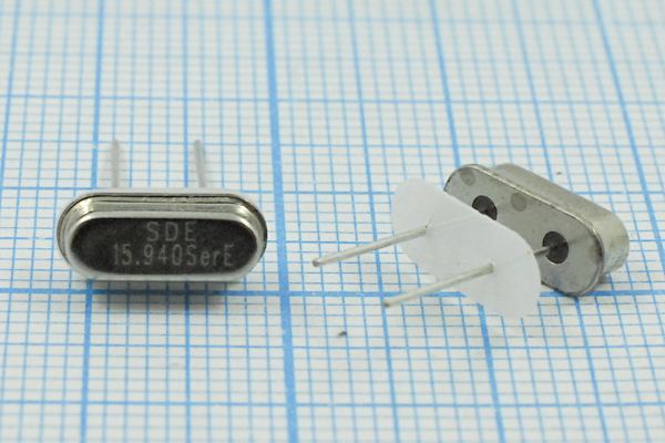 Кварцевый резонатор 15,94 МГц - 15940 HC49S3 S 10 30/-40~85C 49S[SDE] 1Г +IS
