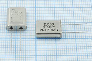 Кварцевый резонатор 2 МГц - 2000 HC49U S 15 30/-40~70C РПК01МД-6ВС 1Г 600Ом