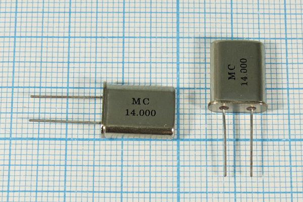 Кварцевый резонатор 14 МГц - 14000 HC49U 16 1Г (MC)