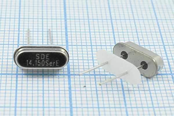 Кварцевый резонатор 14,15 МГц - 14150 HC49S3 S 10 30/-40~85C 49S[SDE] 1Г +IS