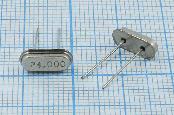 Кварцевый резонатор 24 МГц - 24000 HC49S2 18 20 50/-40~85C 1Г (24.000)