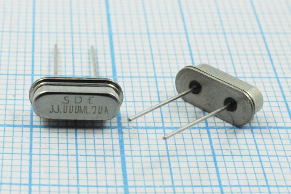Кварцевый резонатор 33 МГц - 33000 HC49S3 20 10 30/-20~70C 49S[SDE] 1Г