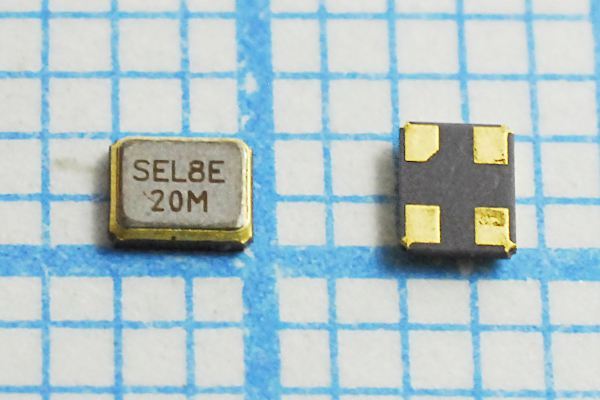Кварцевый резонатор 20 МГц - 20000 SMD02016C4 8 10 15/-40~85C SMD2016 1Г
