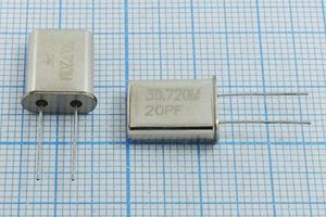 Кварцевый резонатор 30,72 МГц - 30720 HC49U 20 10 30/-20~70C 3Г (30.720M20PF) Кварцевый резонатор 30,72 МГц - 30720 HC49U 20 10 30/-20~70C 3Г (30.720M20PF)