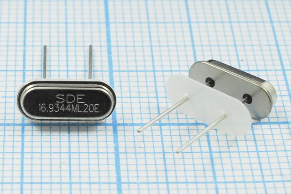 Кварцевый резонатор 16,9344 МГц - 16934,4 HC49S2 20 10 30/-40~85C 49S3[SDE] +IS