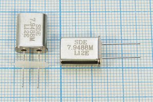 Кварцевый резонатор 7,9488 МГц - 7948,8 HC49U 12 10 30/-20~70C 49U[SDE] 1Г +IS
