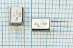 Кварцевый резонатор 15,6566 МГц - 15656,6 HC49U S 10 30/-40~85C 49U[SDE] 1Г +IS