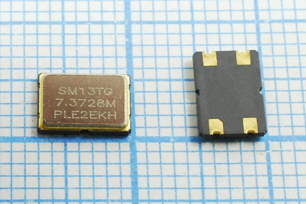 Кварцевый резонатор 7,3728 МГц - 7372,8 SMD07050C4 16 10 30/-40~85C SMD0705(4P)