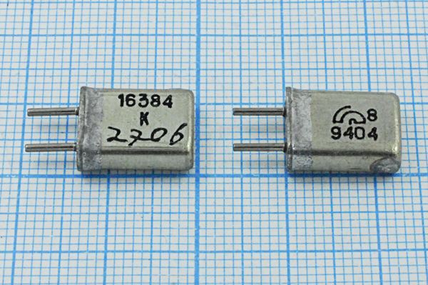 Кварцевый резонатор 16,384 МГц - 16384 HC25U МА 1Г