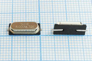 Кварцевый резонатор 8 МГц - 8000 SMD49S3 32 10 30/-40~85C 49S2-SMD 1Г Кварцевый резонатор 8 МГц - 8000 SMD49S3 32 10 30/-40~85C 49S2-SMD 1Г