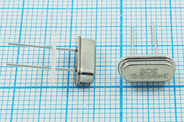 Кварцевый резонатор 15,15 МГц - 15150 HC49S S 10 30/-40~85C 49S[SDE] 1Г +IS