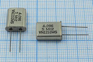 Кварцевый резонатор 4,096 МГц - 4096 HC49U S 15 30/-40~70C РПК01МД-6ВС 1Г Кварцевый резонатор 4,096 МГц - 4096 HC49U S 15 30/-40~70C РПК01МД-6ВС 1Г