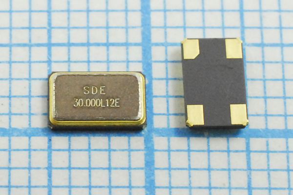 Кварцевый резонатор 30 МГц - 30000 SMD05032C4 12 10 15/-40~85C SMD0503(4P) 1