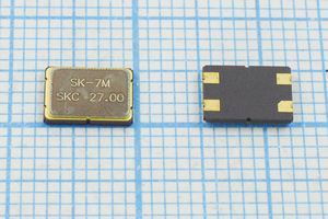 Кварцевый резонатор 27 МГц - 27000 SMD07050C4 12 10 30/-40~85C S7050 1Г