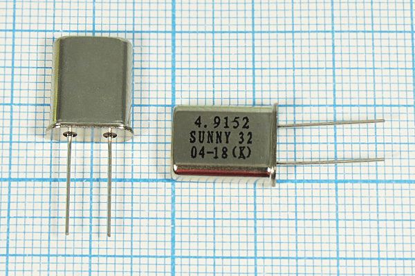 Кварцевый резонатор 4,9152 МГц - 4915,2 HC49U 32 30 SA[SUNNY] 1Г (SUNNY 32)