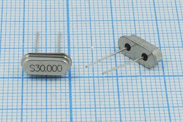 Кварцевый резонатор 30 МГц - 30000 HC49S3 12 30 30/-20~70C 49S[SDE] 1Г