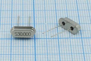 Кварцевый резонатор 30 МГц - 30000 HC49S3 12 30 30/-20~70C 49S[SDE] 1Г