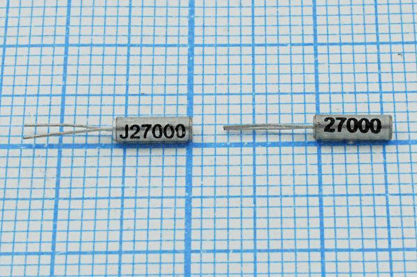 Кварцевый резонатор 27 МГц - 27000 02x06 20 30 50/-40~85C AT-206 1Г (разная)