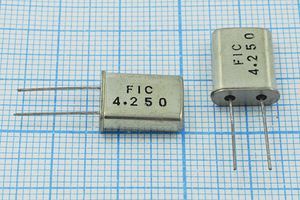 Кварцевый резонатор 4,25 МГц - 4250 HC49U 32 1Г (FIC)