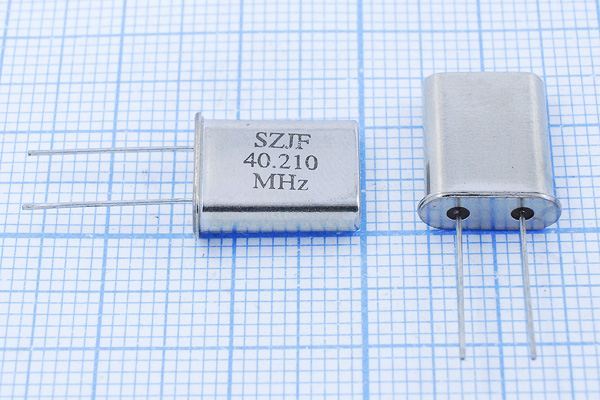 Кварцевый резонатор 40,21 МГц - 40210 HC49U 20 30 50/-40~85C 9U 3Г (SZJF40,210)