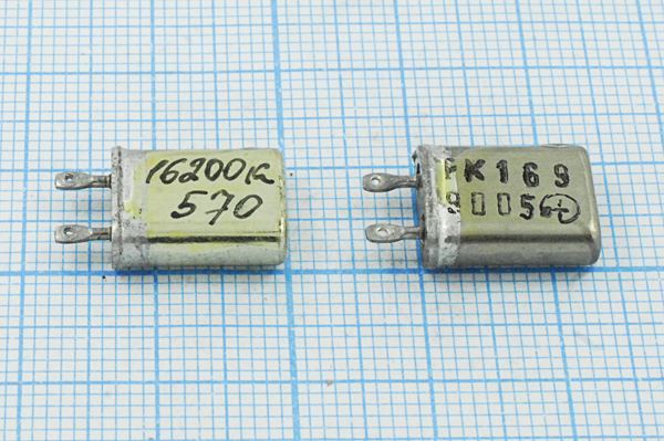Кварцевый резонатор 16,2 МГц - 16200 МВ РК169МВ 1Г