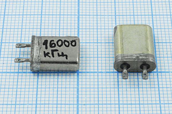 Кварцевый резонатор 16 МГц - 16000 МВ 1Г