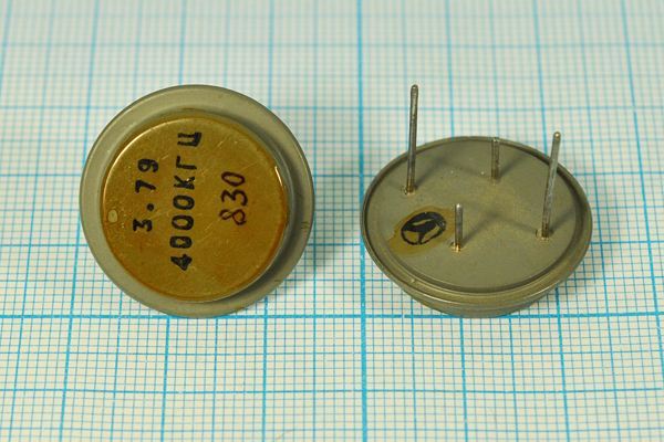 Кварцевый резонатор 4 МГц - 4000 ТБ /-60~105C ТБ 1Г