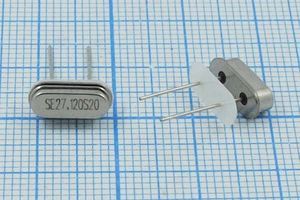 Кварцевый резонатор 27,12 МГц - 27120 HC49S3 20 10 50/-40~85C 49S[SDE] 1Г +IS