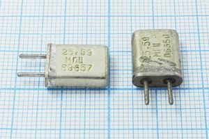 Кварцевый резонатор 25,596 МГц - 25596 HC25U МА 3Г (25.59МГц)
