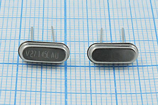 Кварцевый резонатор 27,145 МГц - 27145 HC49S3 20 20 49S 1Г (разная)