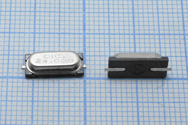 Кварцевый резонатор 24 МГц - 24000 SMD49S3 20 20 1Г (CIC.24.000)