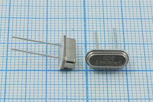 Кварцевый резонатор 3,84 МГц - 3840 HC49S3 S 10 30/-40~85C 49S[SDE] 1Г +IS