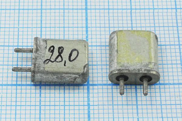 Кварцевый резонатор 28 МГц - 28000 HC25U МА 1Г