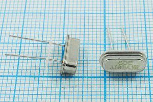 Кварцевый резонатор 3,58 МГц - 3580 HC49S3 16 10 30/-40~85C 49S[SDE] 1Г +IS
