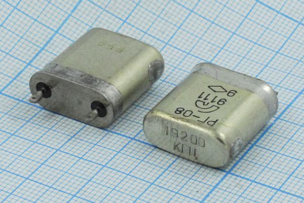 Кварцевый резонатор 19,2 МГц - 19200 БВ РГ08БВ 1Г