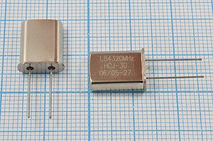 Кварцевый резонатор 1,8432 МГц - 1843,2 HC49U 30 30 50/-20~70C S[HC49U] 1Г (HCJ3