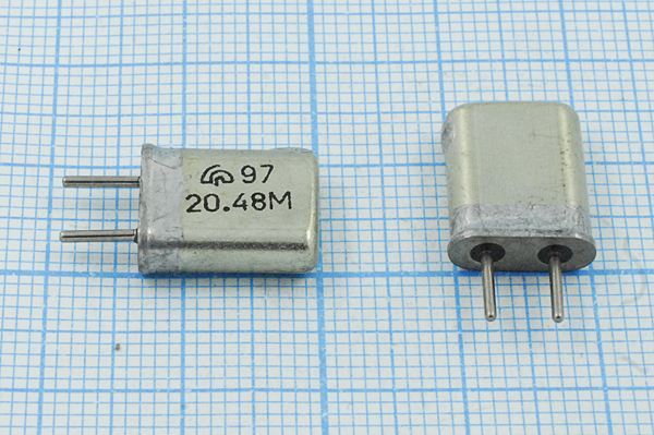 Кварцевый резонатор 20,48 МГц - 20480 HC25U МА 3Г (20.48М)