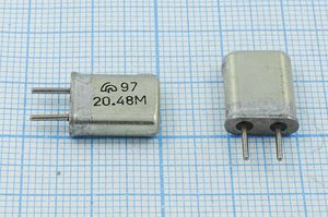 Кварцевый резонатор 20,48 МГц - 20480 HC25U МА 3Г (20.48М) Кварцевый резонатор 20,48 МГц - 20480 HC25U МА 3Г (20.48М)