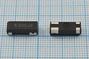 Кварцевый резонатор 6 МГц - 6000 SMD13250P4 30 50 100/-40~85C MG3A 1Г Кварцевый резонатор 6 МГц - 6000 SMD13250P4 30 50 100/-40~85C MG3A 1Г