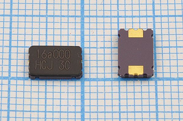 Кварцевый резонатор 16 МГц - 16000 SMD07050C2 12 50 50/-40~85C JXE75-1 1Г