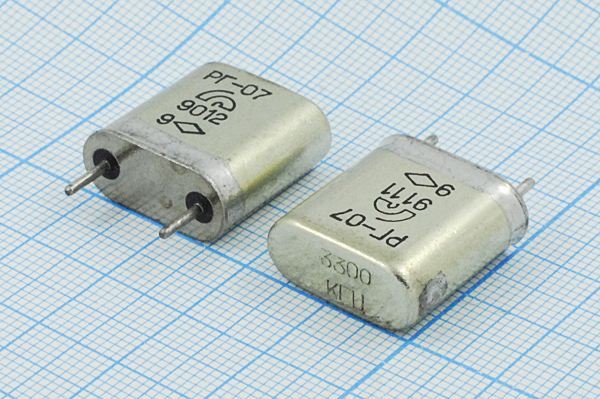 Кварцевый резонатор 3,3 МГц - 3300 HC6U 20 40/-60~85C РГ07БА-7ДТ 1Г