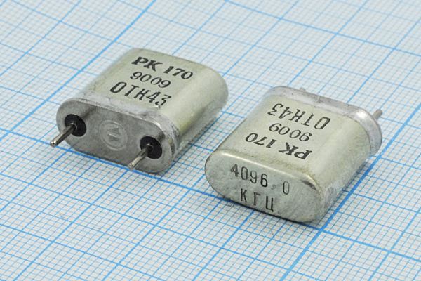 Кварцевый резонатор 4,096 МГц - 4096 HC6U 30 40/-40~70C РК170БА-8ВТ 1Г