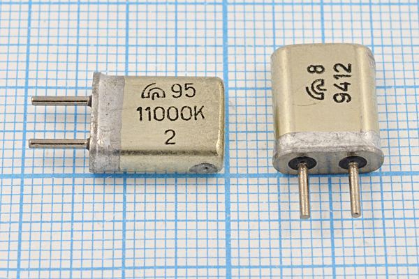 Кварцевый резонатор 11 МГц - 11000 HC25U МА 1Г (11000к)