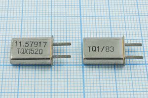 Кварцевый резонатор 11,57917 МГц - 11579,17 HC42U 32 ХСР 1Г (TQX1520) Кварцевый резонатор 11,57917 МГц - 11579,17 HC42U 32 ХСР 1Г (TQX1520)
