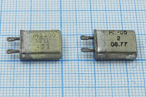 Кварцевый резонатор 5,2 МГц - 5200 МВ РГ05МВ 1Г (М5200 КГЦ РГ-05)