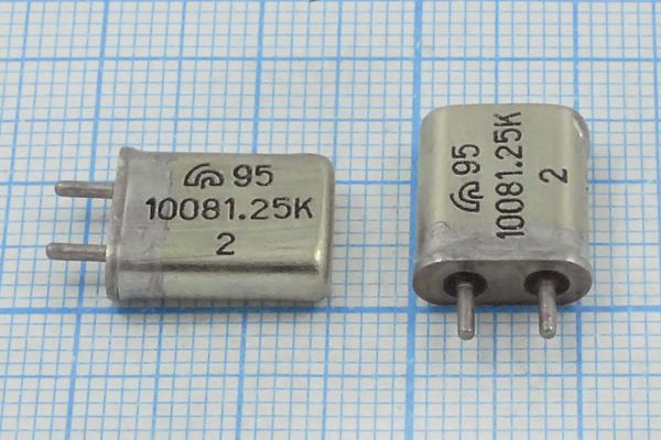 Кварцевый резонатор 10,08125 МГц - 10081,25 HC25U МА 1Г