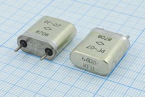 Кварцевый резонатор 6,4 МГц - 6400 HC6U S 15 20/-10~60C РГ07БА-6АП 1Г Кварцевый резонатор 6,4 МГц - 6400 HC6U S 15 20/-10~60C РГ07БА-6АП 1Г
